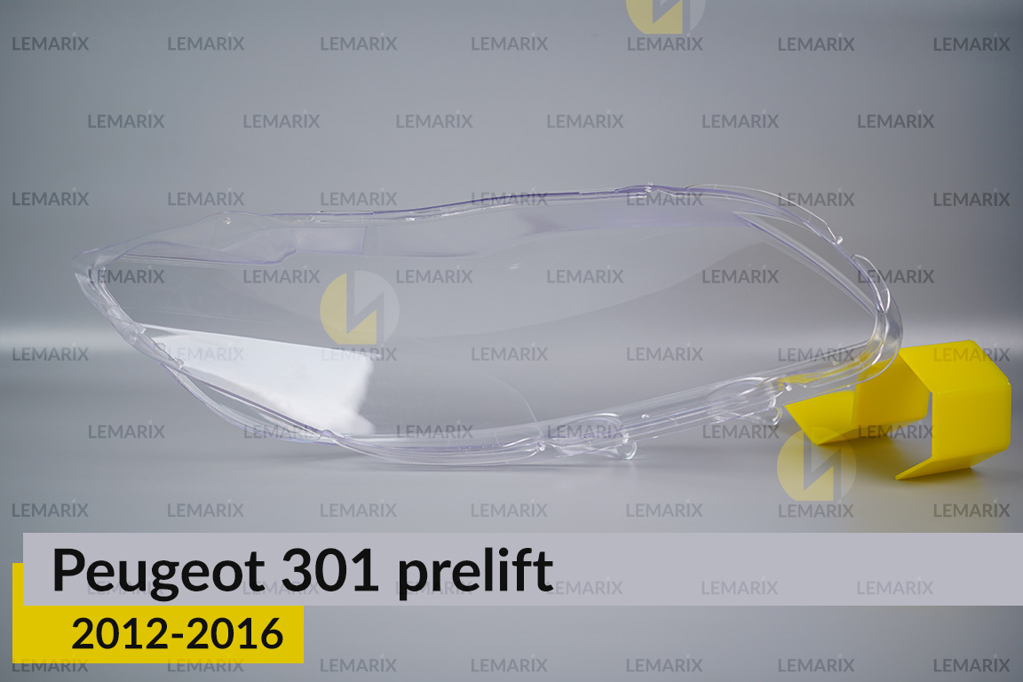 Стекло фары Peugeot 301 (2012-2016) дорест левое