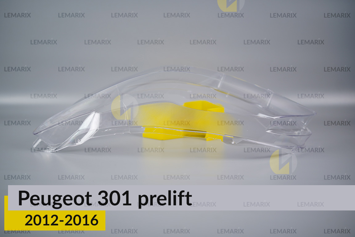 Стекло фары Peugeot 301 (2012-2016) дорест левое