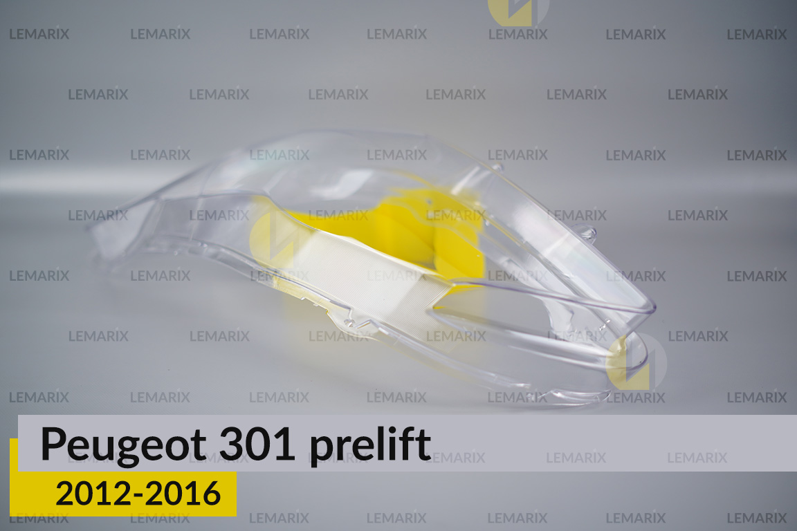 Стекло фары Peugeot 301 (2012-2016) дорест левое