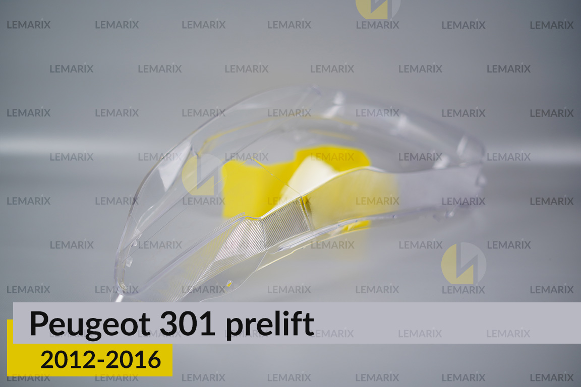 Стекло фары Peugeot 301 (2012-2016) дорест левое