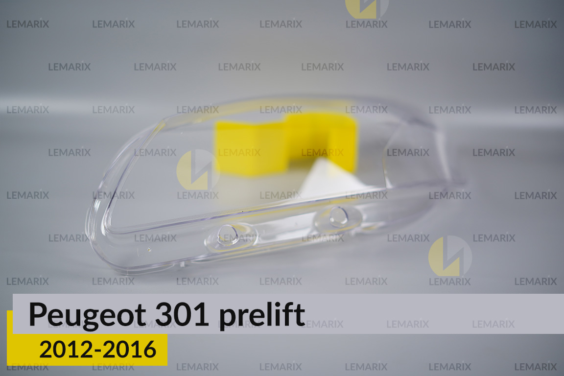 Стекло фары Peugeot 301 (2012-2016) дорест левое