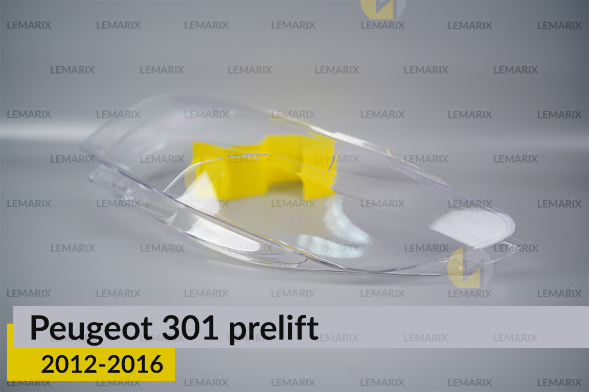 Стекло фары Peugeot 301 (2012-2016) дорест левое