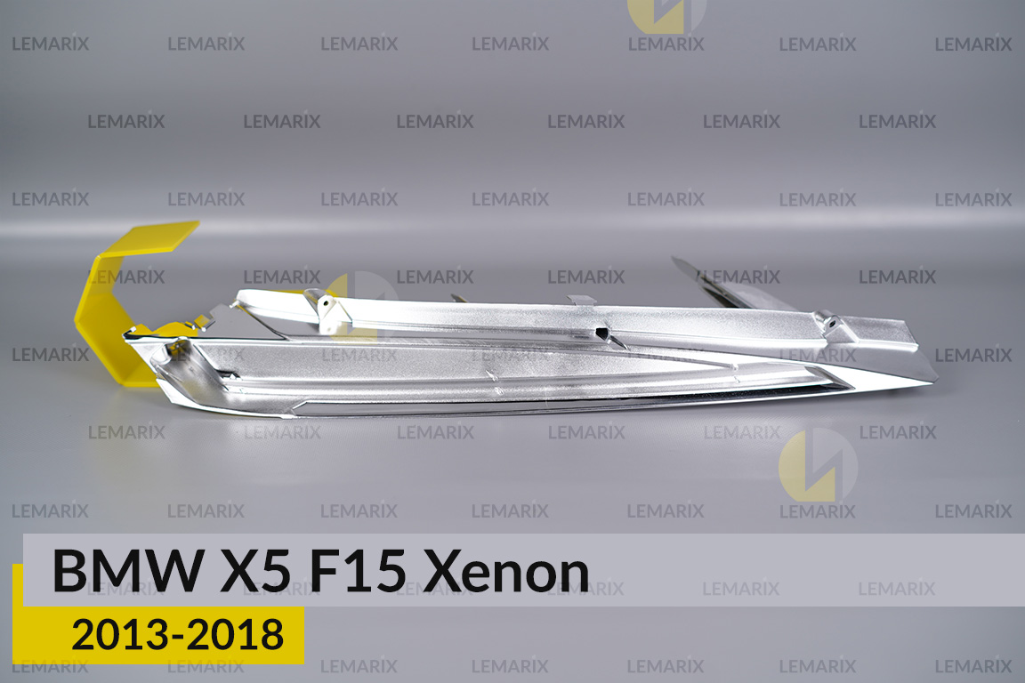 Хромована декоративна маска під світловод BMW X5 F15 Xenon (2013-2018) права