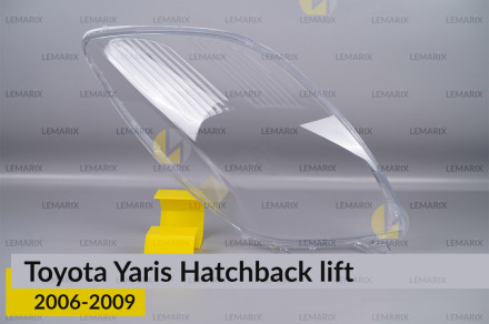 Стекло фары Toyota Yaris Hatchback (2006-2009) рест правое