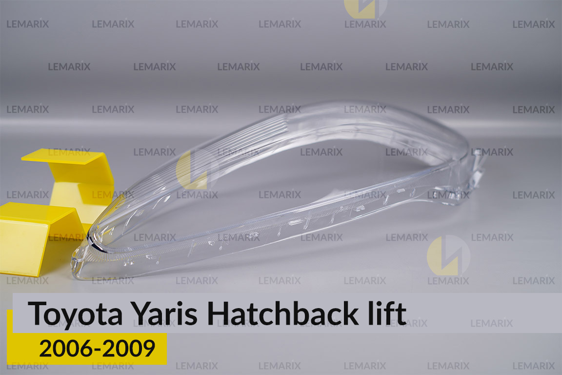 Стекло фары Toyota Yaris Hatchback (2006-2009) рест правое