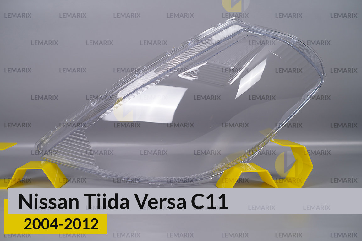 Стекло фары Nissan Tiida Versa C11 (2004-2012) левое