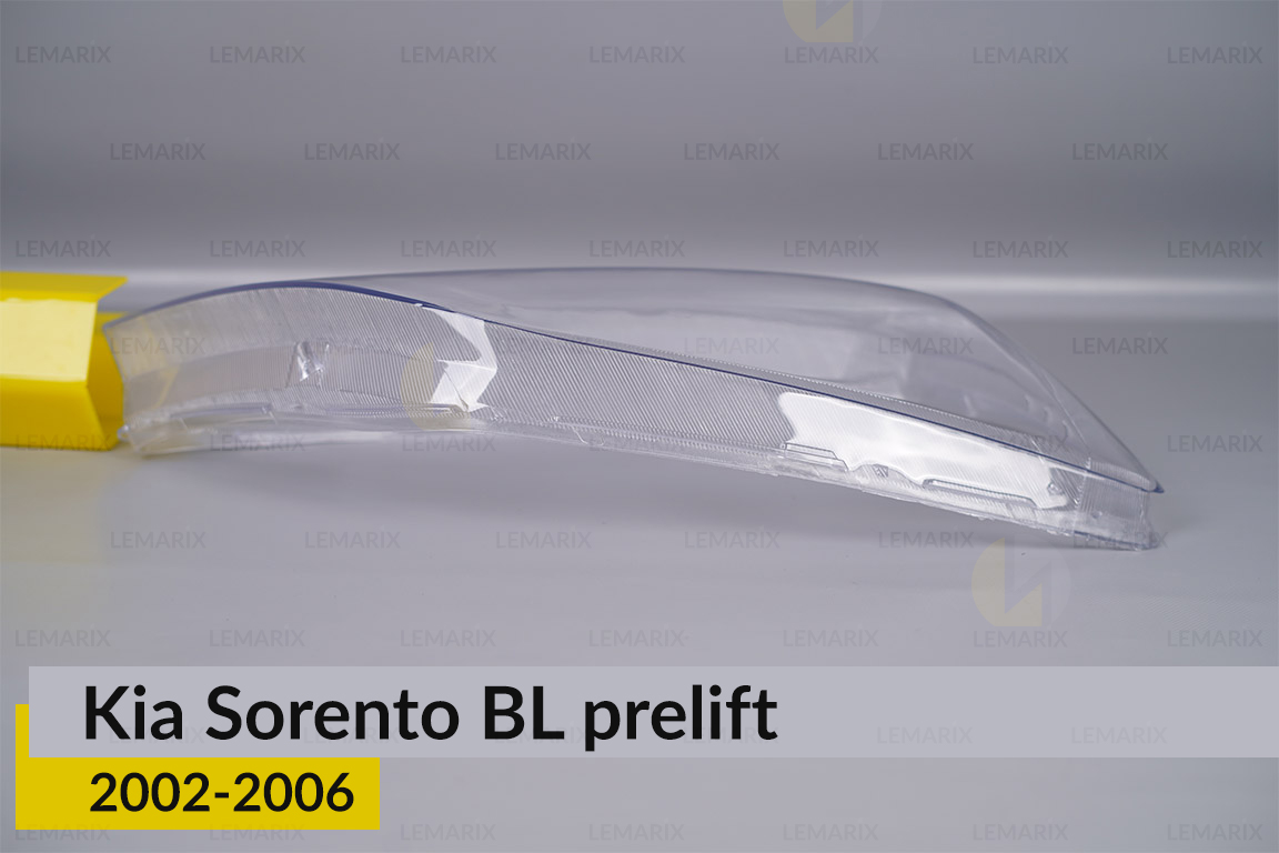 Стекло фары KIA Sorento BL (2002-2006) дорест правое