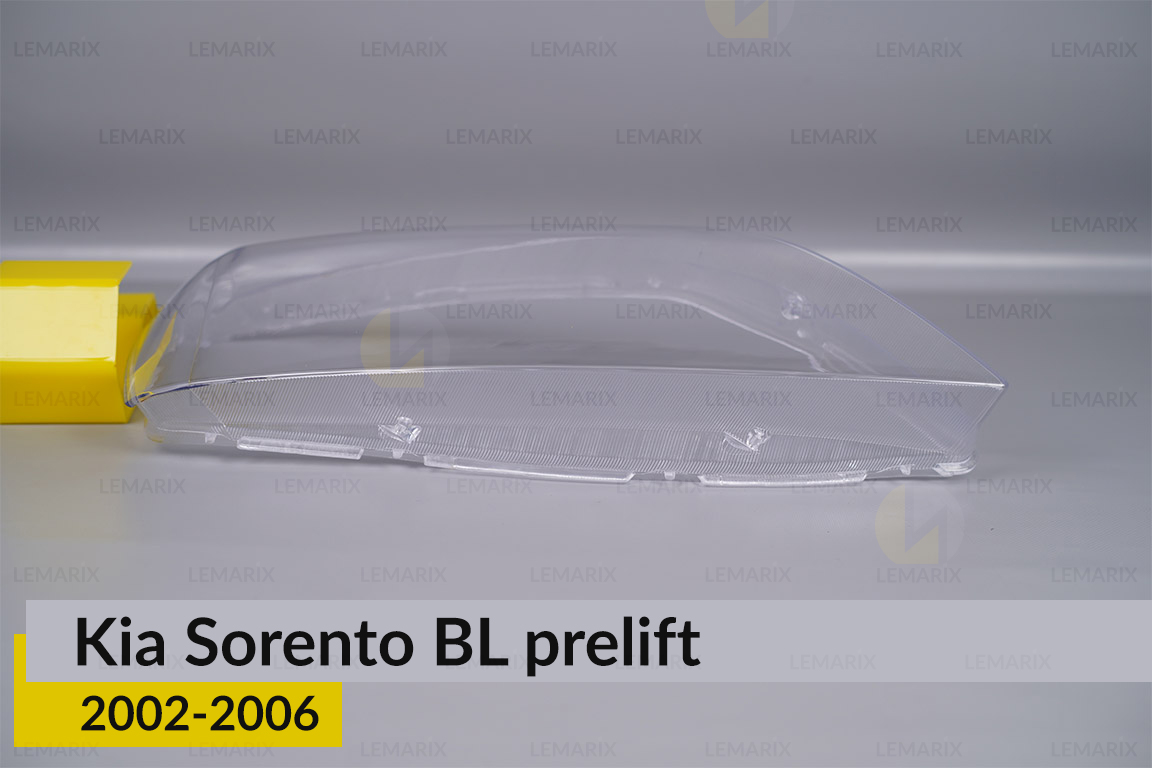 Стекло фары KIA Sorento BL (2002-2006) дорест правое