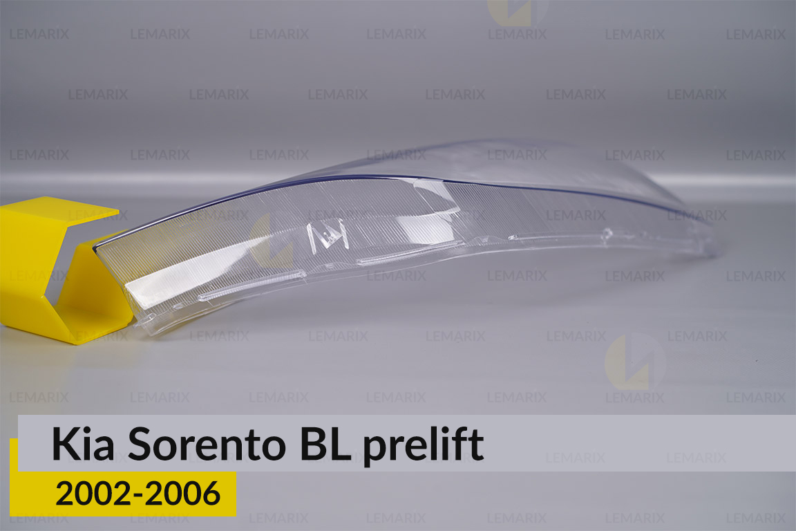Стекло фары KIA Sorento BL (2002-2006) дорест правое
