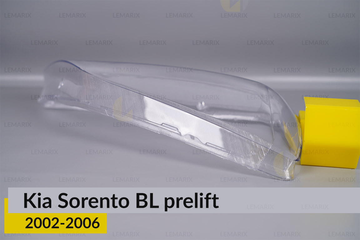 Стекло фары KIA Sorento BL (2002-2006) дорест правое