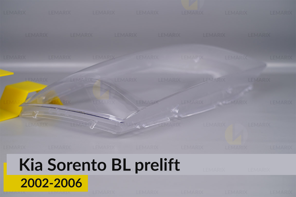Стекло фары KIA Sorento BL (2002-2006) дорест правое