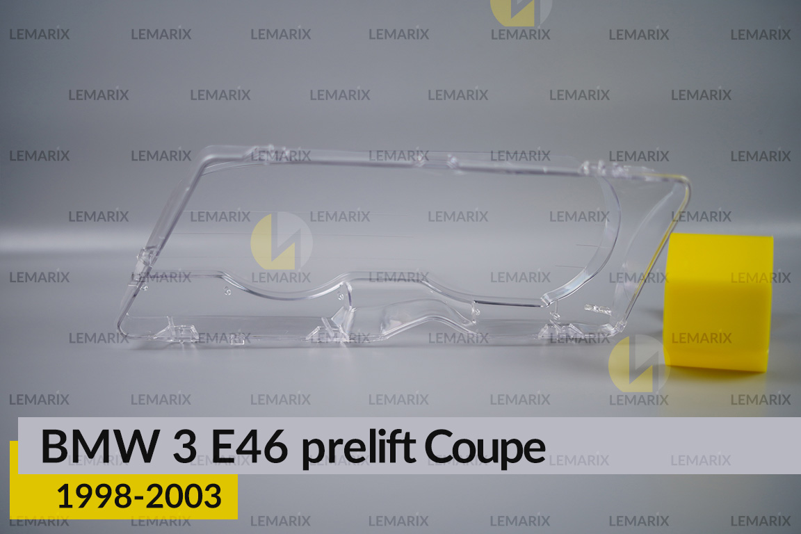 Стекло фары BMW 3 E46 Coupe (1998-2003) дорест правое