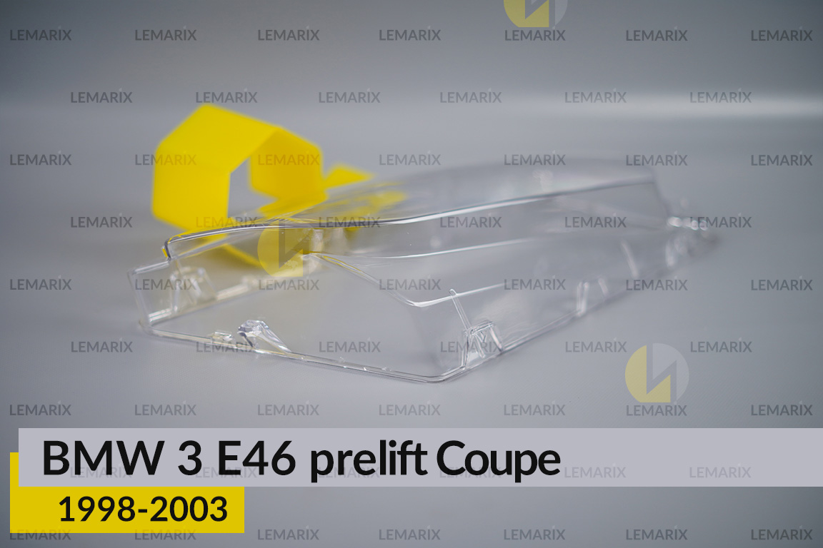 Стекло фары BMW 3 E46 Coupe (1998-2003) дорест правое