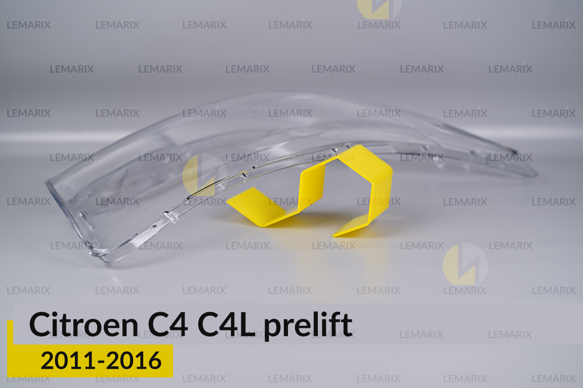 Стекло фары Citroen C4 C4L (2011-2016) дорест правое