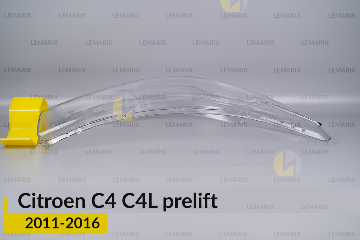 Стекло фары Citroen C4 C4L (2011-2016) дорест правое