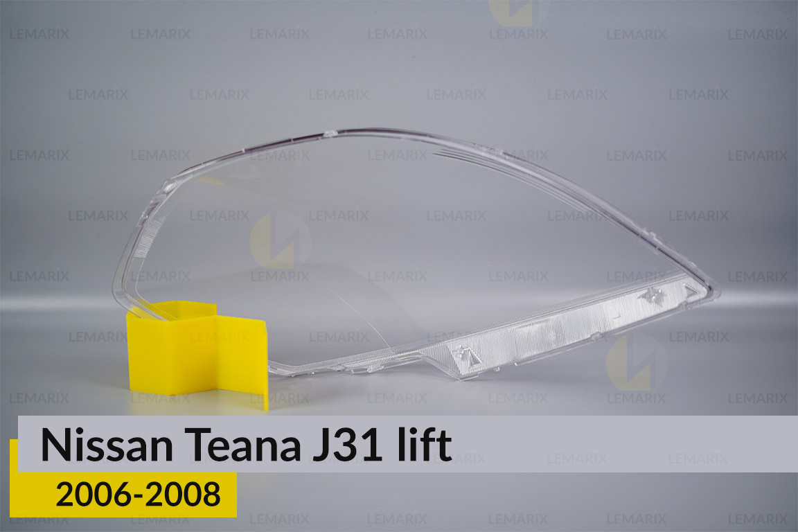 Стекло фары Nissan Teana J31 (2006-2008) рест левое