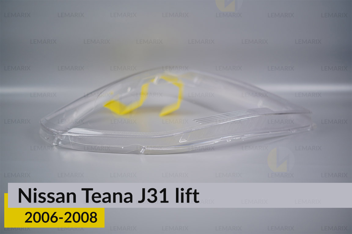 Стекло фары Nissan Teana J31 (2006-2008) рест левое