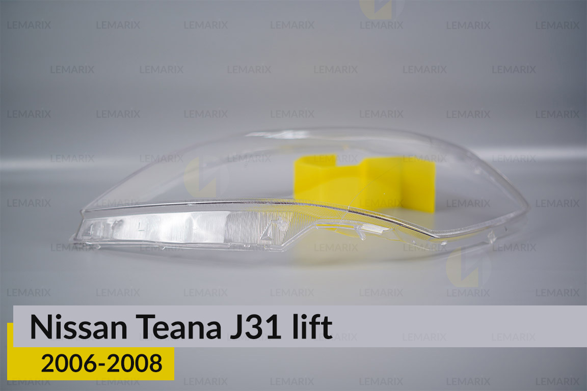 Стекло фары Nissan Teana J31 (2006-2008) рест левое