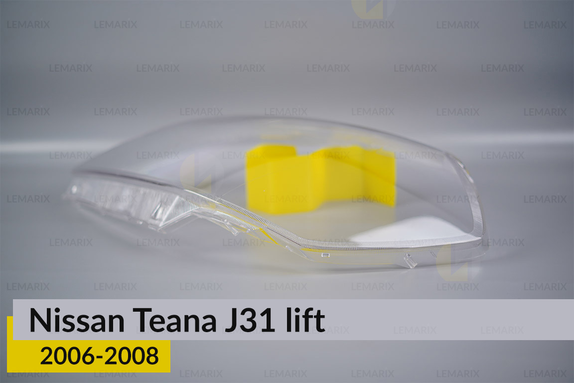 Стекло фары Nissan Teana J31 (2006-2008) рест левое