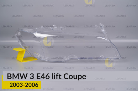 Стекло фары BMW 3 E46 Coupe (2003-2006) рест правое