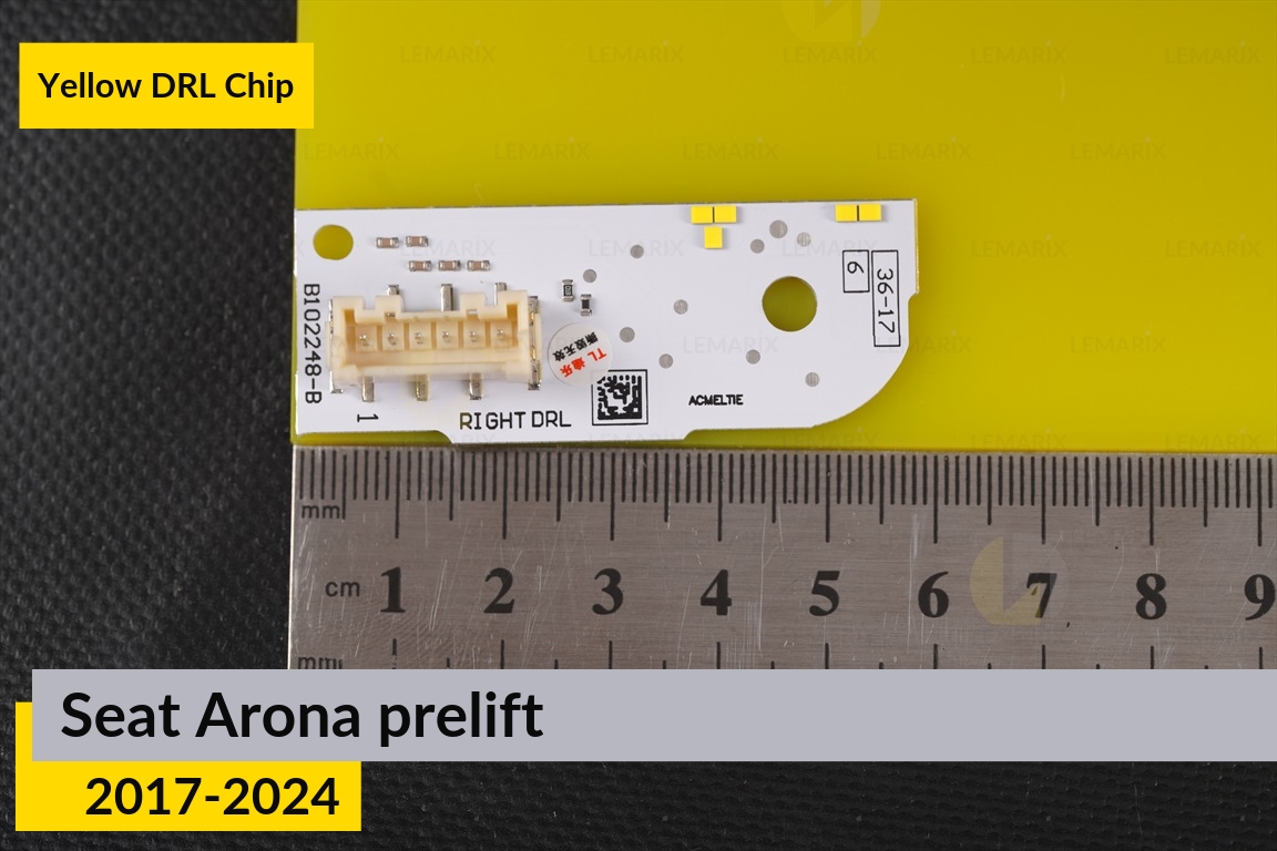 Желтые LED DRL чипы дхо плата Seat Arona (2017-2024) дорест/ 1 рест (2 шт.)