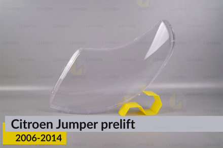 Скло фари Citroen Jumper (2006-2014) дорест ліве