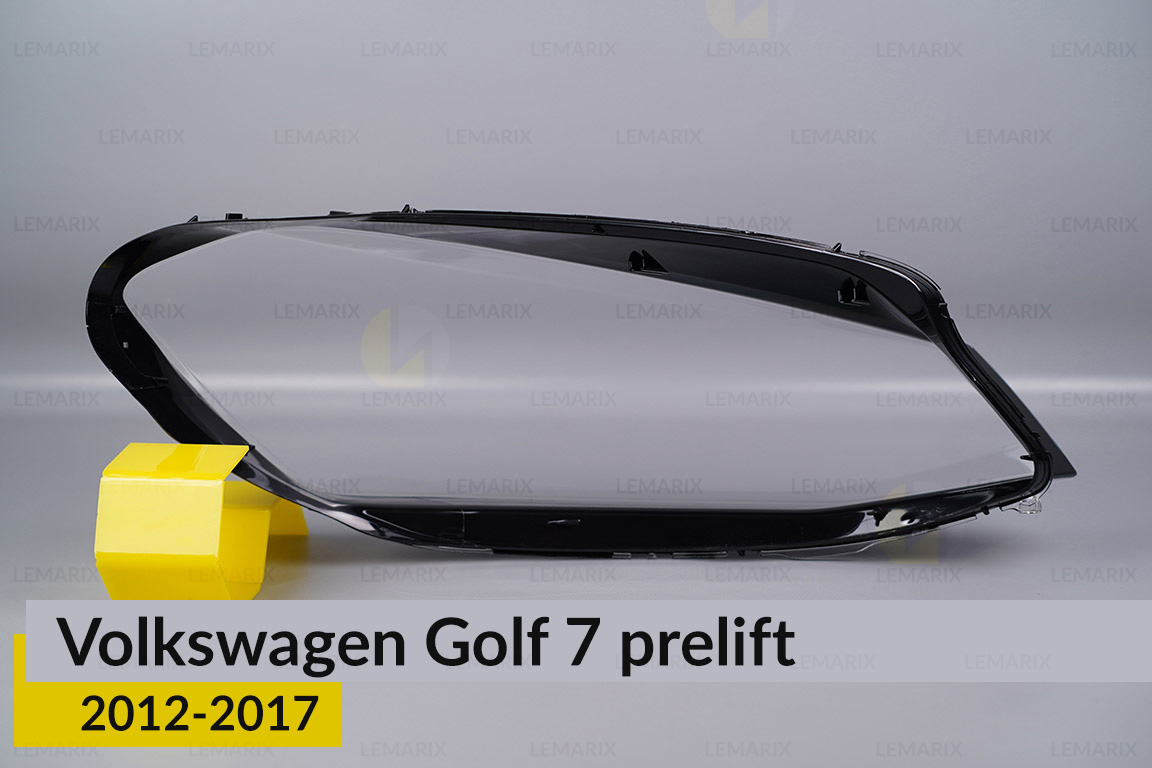 Скло фари VW Volkswagen Golf 7 (2012-2017) дорест ліве