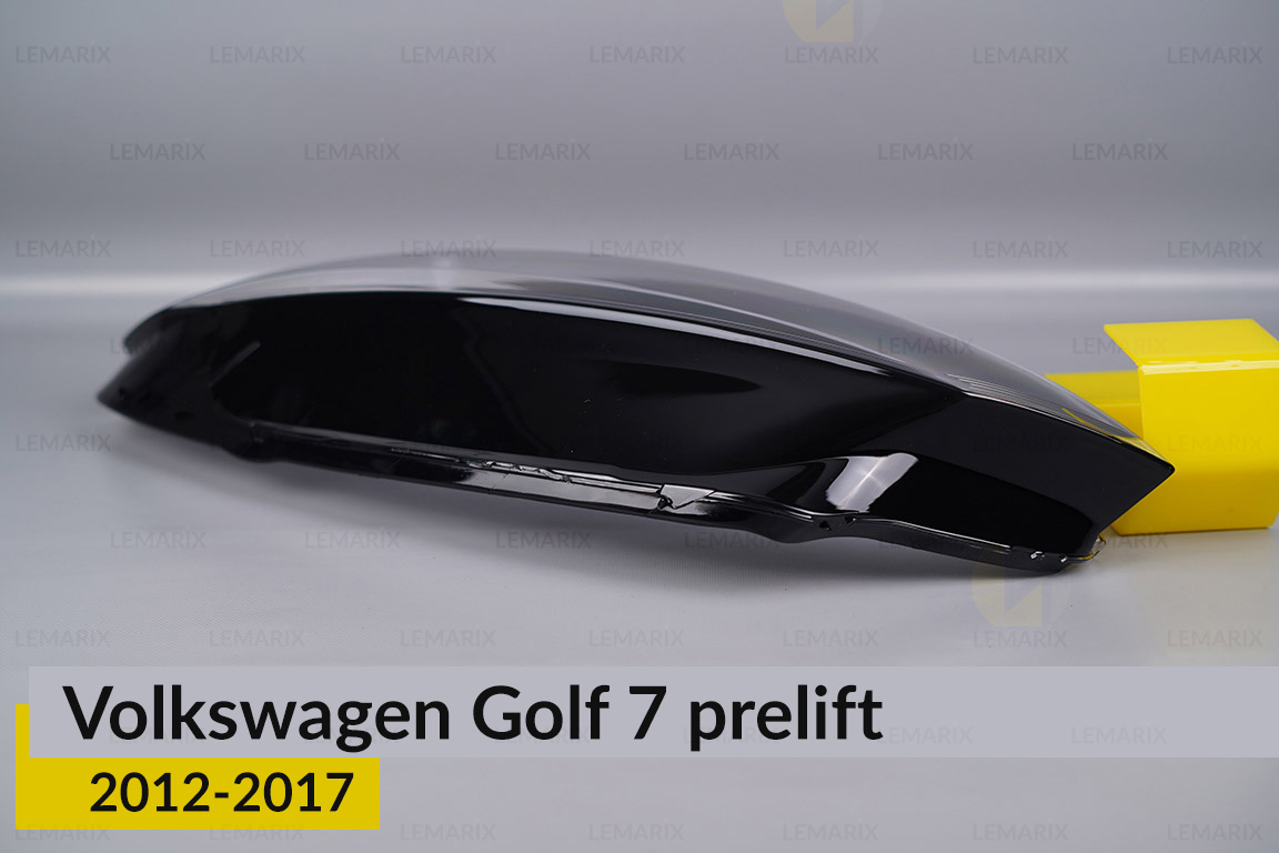 Скло фари VW Volkswagen Golf 7 (2012-2017) дорест ліве