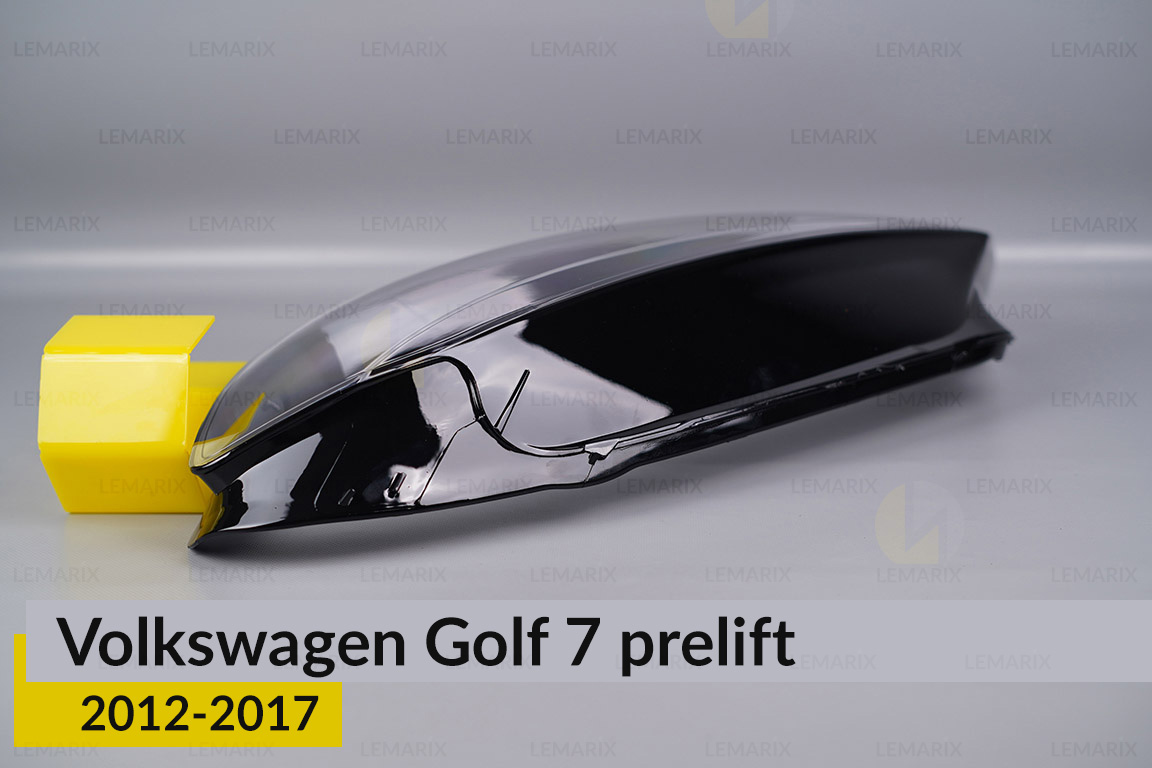 Скло фари VW Volkswagen Golf 7 (2012-2017) дорест ліве