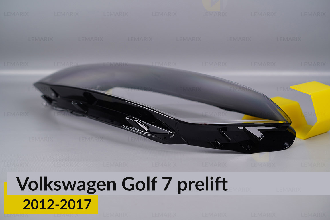 Скло фари VW Volkswagen Golf 7 (2012-2017) дорест ліве
