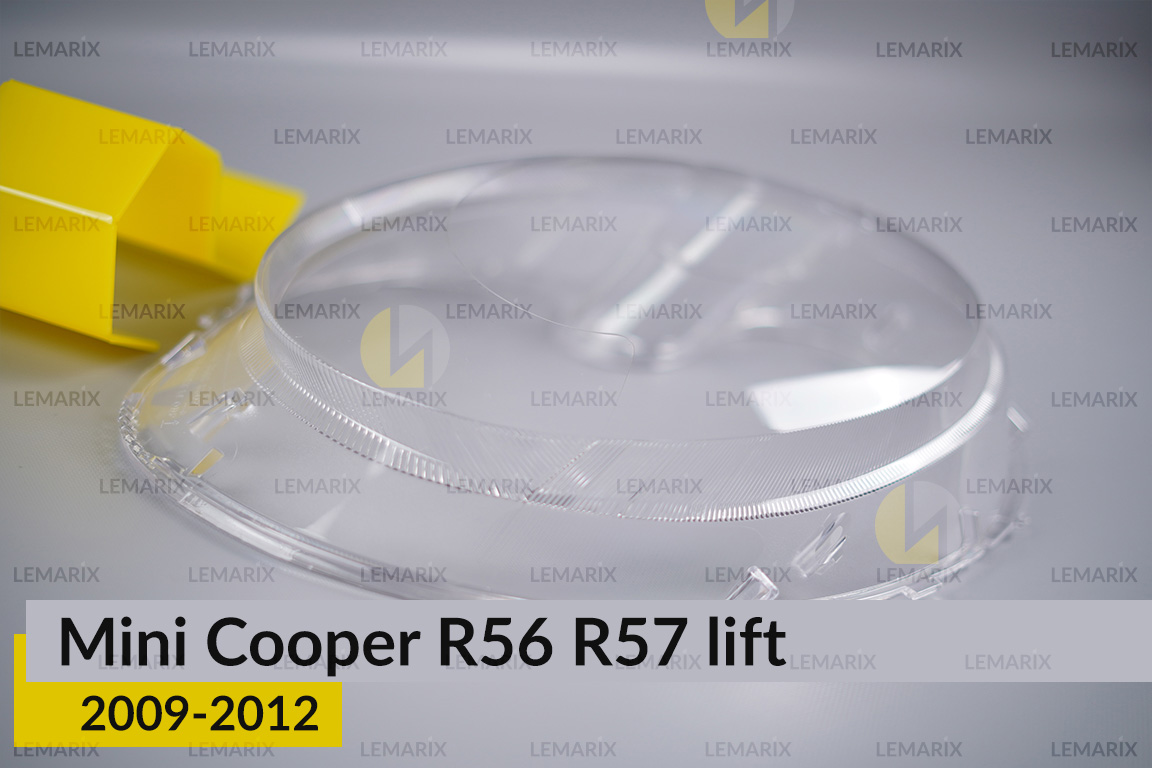 Стекло фары Mini Cooper Hatch Cabrio R56 R57 (2009-2012) рест правое