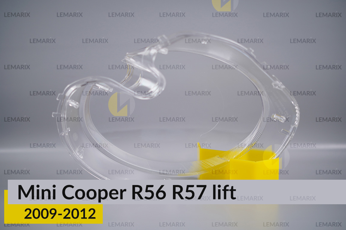 Стекло фары Mini Cooper Hatch Cabrio R56 R57 (2009-2012) рест правое