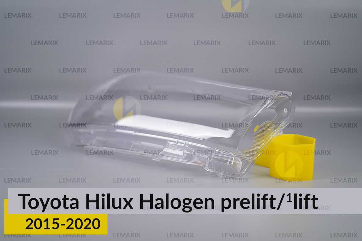Стекло фары Toyota Hilux Halogen (2015-2020) дорест/1 рест правое