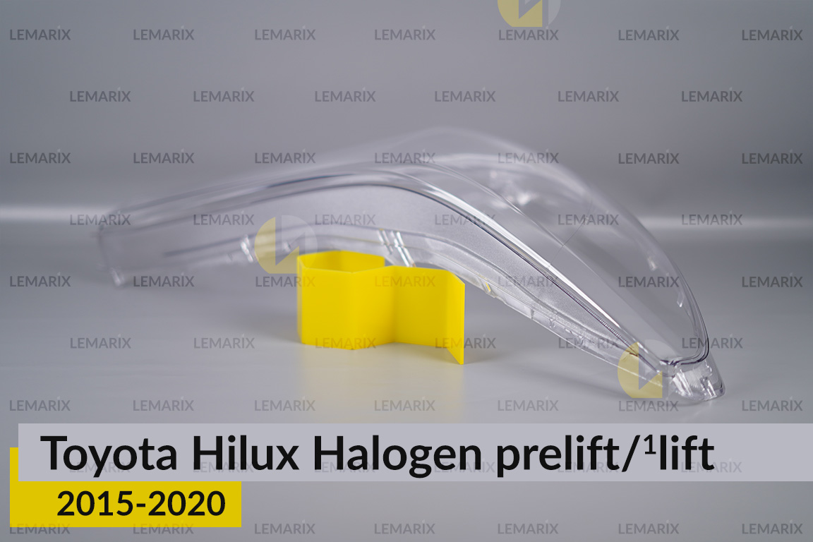 Стекло фары Toyota Hilux Halogen (2015-2020) дорест/1 рест правое