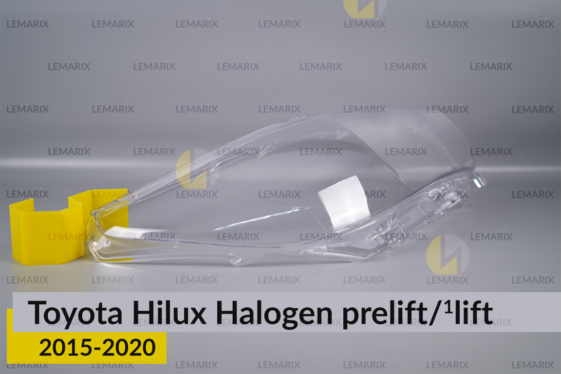 Стекло фары Toyota Hilux Halogen (2015-2020) дорест/1 рест правое
