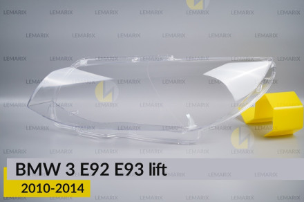 Скло фари BMW 3 E92 E93 (2010-2014) рест ліве