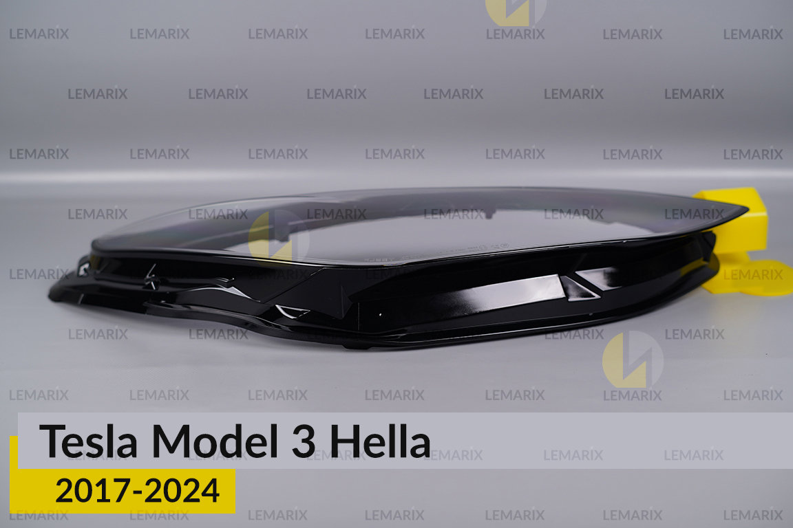 Скло фари Tesla Model 3 Hella (2017-2023) праве