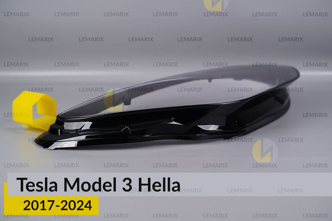Скло фари Tesla Model 3 Hella (2017-2023) праве