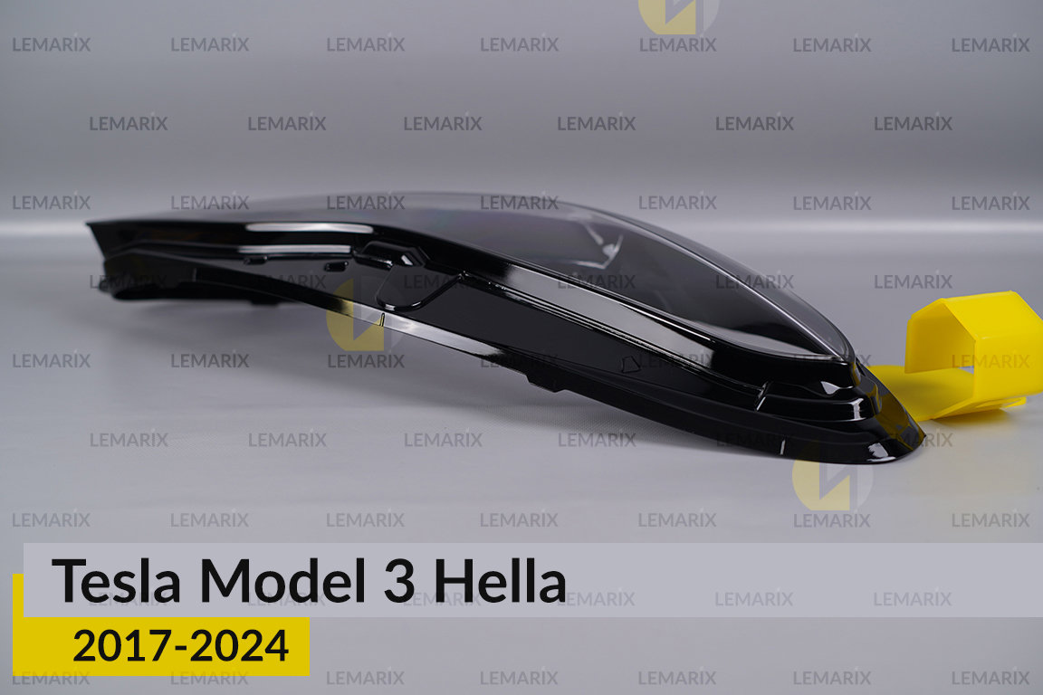 Скло фари Tesla Model 3 Hella (2017-2023) праве