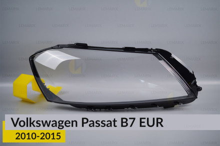 Скло фари VW Volkswagen Passat B7 EUR (2010-2015) праве