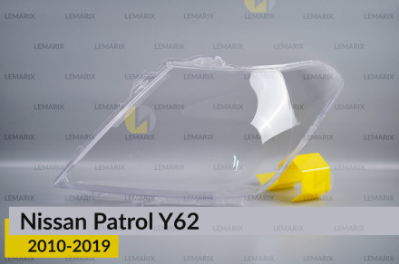 Скло фари Nissan Patrol Y62 (2010-2019) ліве