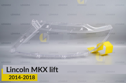 Скло фари Lincoln MKX (2014-2018) рест ліве