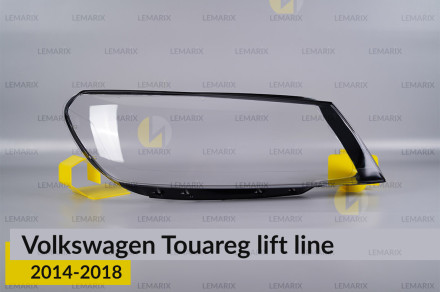 Скло фари VW Volkswagen Touareg (2014-2018) полоска рест праве