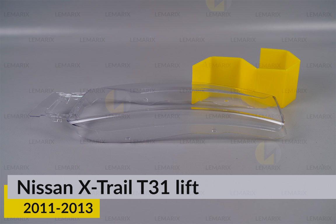 Стекло фары Nissan X-Trail T31 верхнее (2011-2013) рест правое