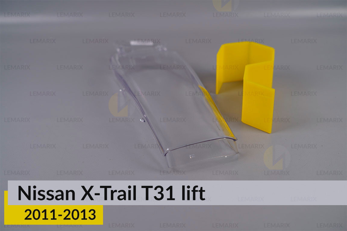 Стекло фары Nissan X-Trail T31 верхнее (2011-2013) рест правое