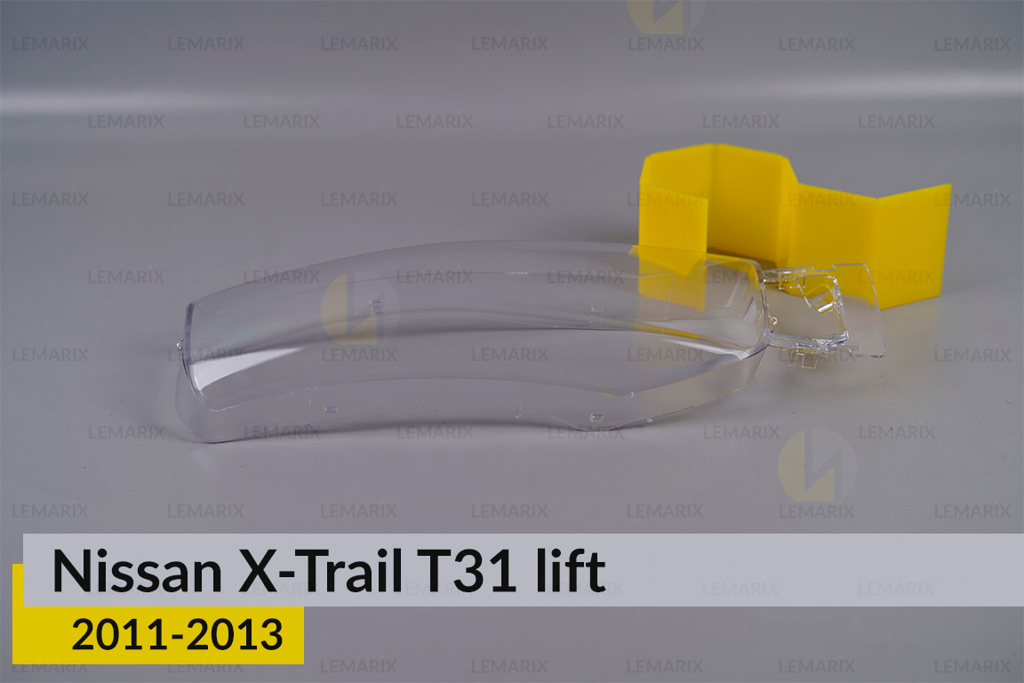 Стекло фары Nissan X-Trail T31 верхнее (2011-2013) рест правое