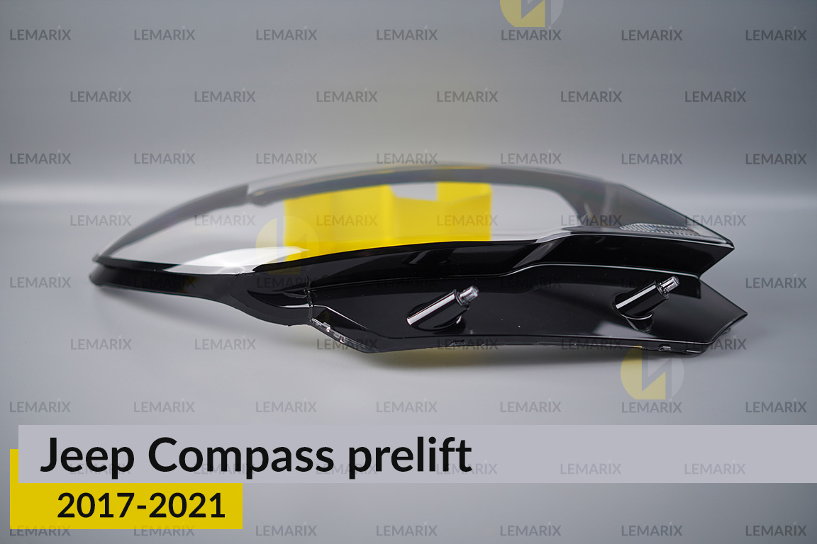 Скло фари Jeep Compass (2017-2021) дорест праве