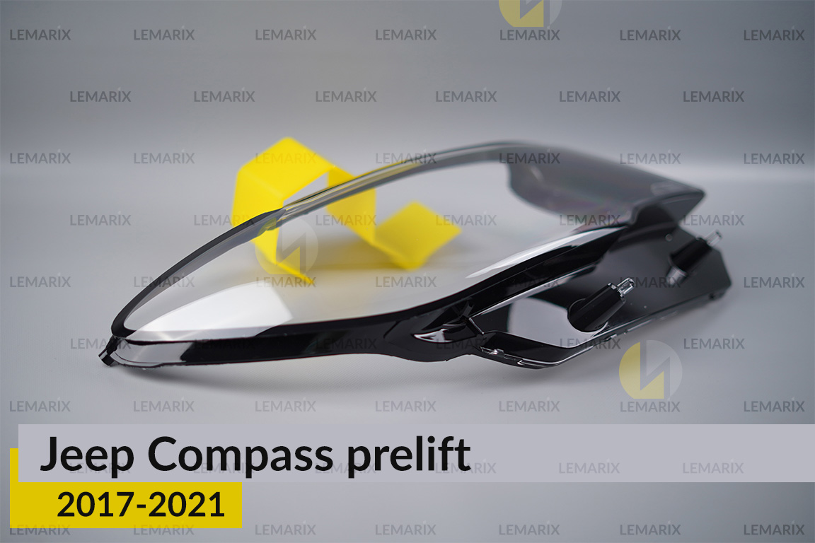Скло фари Jeep Compass (2017-2021) дорест праве