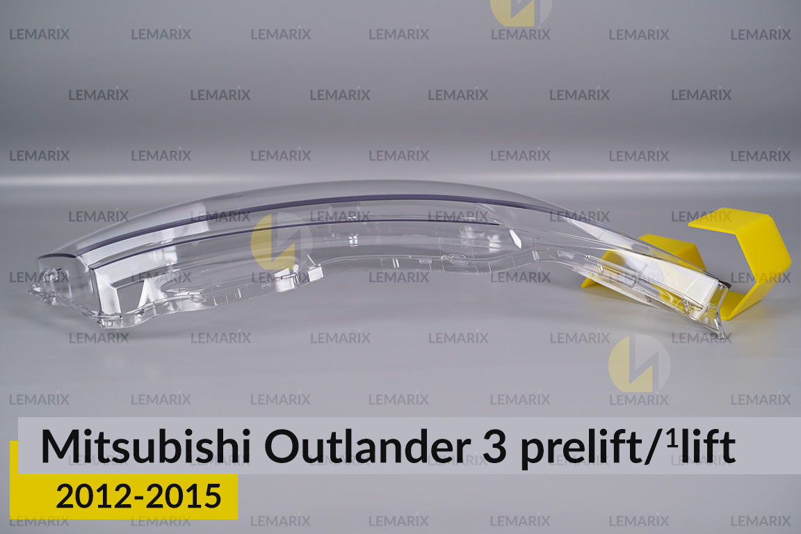 Скло фари Mitsubishi Outlander 3 (2012-2015) дорест/1 рест праве