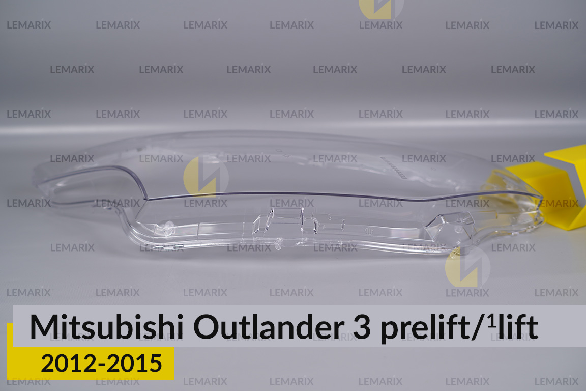 Скло фари Mitsubishi Outlander 3 (2012-2015) дорест/1 рест праве